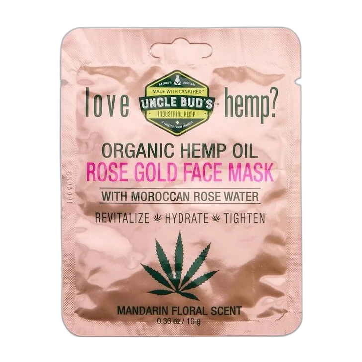 Hemp Seed Oil Rose Gold Face Mask