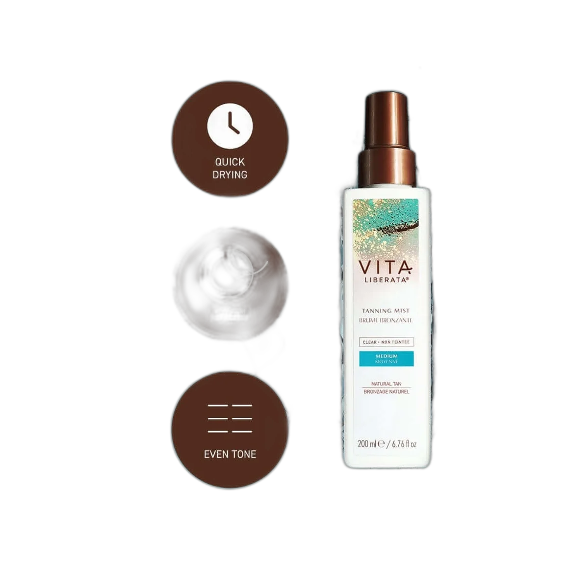 Tanning Mist Clear, Medium
