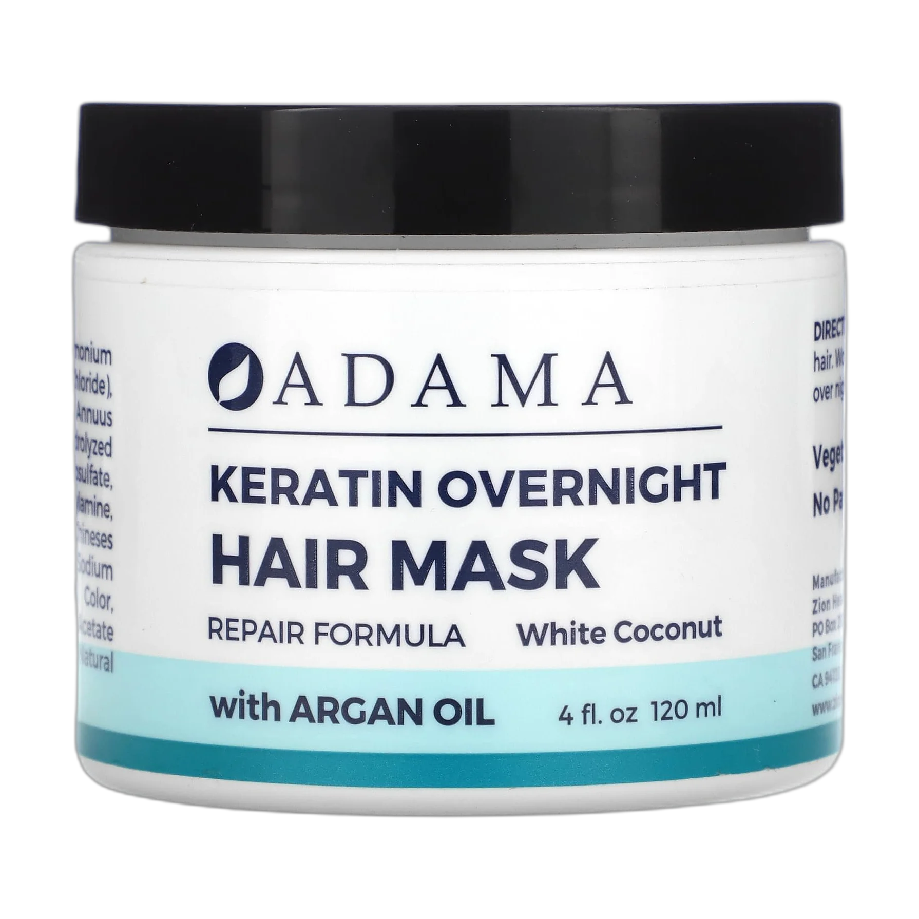 Keratin Overnight Hair Mask, White Coconut